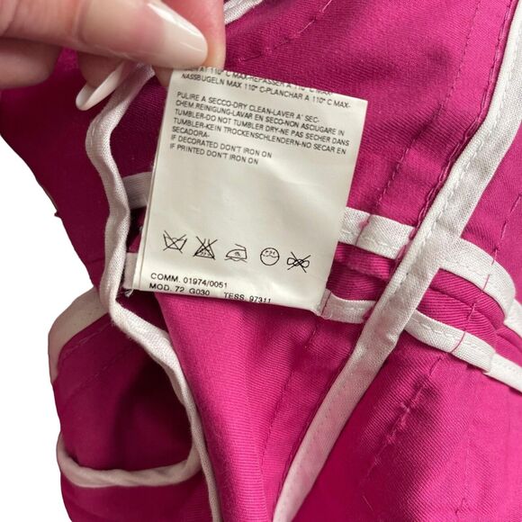 DSquared2 IT 44 US 8 Blazer Cotton Bright Pink 3/4 Sleeve Jacket Stitch - Picture 4 of 13